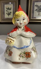 Vintage Hull Little Red Riding Hood Cookie Jar + Salt/Pepper Shakers Set*135889* picture