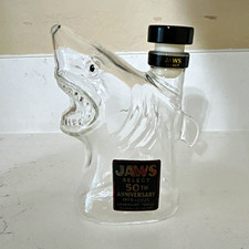 JAWS Select 50th Anniversary 1975-2025 Shark Glass Bottle Decanter Collectible picture