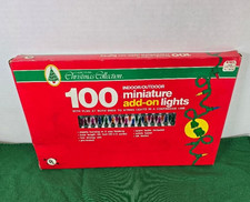 Vintage Clark Living Christmas Collection 100 miniature lights.  Original Packg. picture