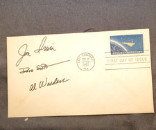 Apollo 15 Crew Signed 1962 Project Mercury FDC Jim Irwin Dave Scott Al Worden picture