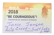Lapel/Identification Card for the 2018 Convention of Jehovah's Witnesses picture