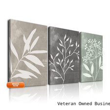 Twnslla Vintage Botanical Wall Art Set Of 3 Printsboho Framed Canvas Wall picture