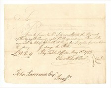 1782 dated Revolutionary War Pay Order signed by Oliver Wolcott, Jr. - Autogra picture