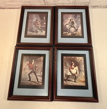 The American Fireman Series Print Currier & Ives Professionally Framed Set Of 4 picture