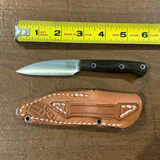 Bark River Drop Point Fixed Blade Knife CPM 3V, Micarta Full Tang w/ Sheath picture