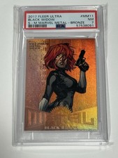 2017 Fleer Ultra Marvel Black Widow MM11 Precious Metal Gems PMG Bronze PSA 7 picture