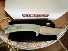 Artisan Cutlery Arion Ti Titanium Pocketknife AR-RPM9 Drop Point Plain Clip picture
