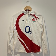 Vintage Kids England Rugby Nike Longsleeve Shirt 07/08 Size 10-12 BNWOT picture