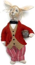 Gladys Boalt March Hare Alice in Wonderland Red Striped Christmas Tree Ornament picture