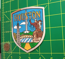 VINTAGE HOUSTON FOIL  Sticker / Decal  ORIGINAL OLD STOCK picture