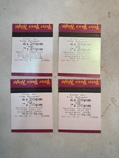 Rare Vintage Disney World FastPass Error Misprint Set 4 Peter Pan Xmas 2006 picture