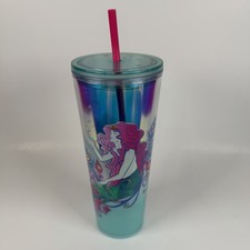 Starbucks 2024 Holiday Iridescent Holo Siren Mermaid Star Lid 24 Oz Tumbler NEW picture