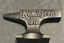 Remington 1816 Cast Iron Miniature Embossed Anvil - Blacksmith Jewelry Gunsmith picture