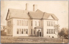1910 CAMBRIA, Wisconsin Real Photo RPPC Postcard 