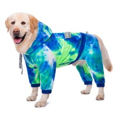 Yeapeeto Dog Hoodie Coat Bandhnu Green 6X-Large for Large Medium Dogs picture