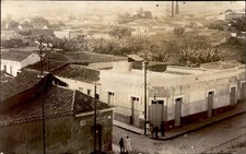 Caracas Venezuela Street Scene Tiled Roofs RPPC Real Photo Postcard c1910s picture