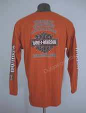 Genuine Harley Davidson Wiebler's Quad Cities Iowa Men's Long Sleeve Shirt XL picture