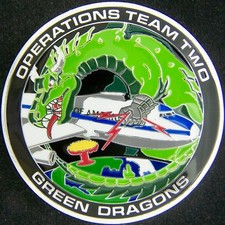 NAOC Operations Team Two – Green Dragons - Nightwatch E-4B Challenge Coin picture