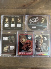 2026 Keepsake Walking Dead Premier 5-card lot. Triple relic, Dual relic, die cut picture