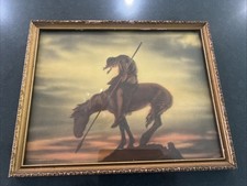 Vintage Samuel Schiff End of the Trail Litho Native American Theme Small picture