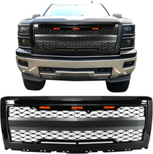 Fit 2014-2015 Chevrolet Silverado 1500 Grille Gloss Black picture