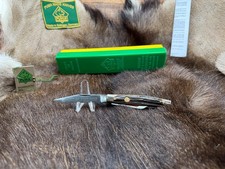 1979 Puma 410 675 Stockman Knife With Stag Handles - Mint In Puma G/Y Box & Tag picture