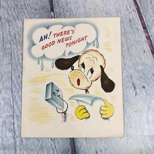 Vintage Birthday Greeting Card Comics on Parade Dog Made in USA Paper Ephemera picture