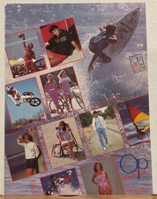 Vintage 1984 OP Ocean Pacific Print Ad From 84 Olympics Program picture