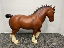 Vintage Breyer #80, Traditional Bay Clydesdale Stallion, Brown, Red & White Bobs picture