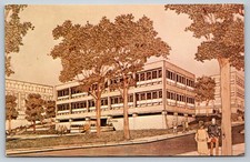 1968 Central Piedmont Community College Charlotte NC Admin Building Postcard picture
