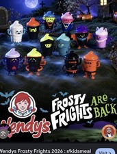 Halloween Wendys FROSTY FRIGHTS 2026 Full Set 6 w/ Bags & Cards & 2 Variants picture