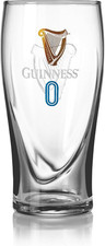 Guinness 0 Gravity Pint Glass 20Oz Authentic Non-Alcoholic Beer Glass with Gold picture
