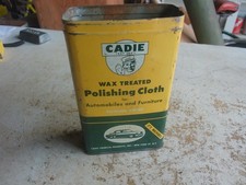 Vintage Empty Cadie Polishing Cloth Tin No Top Lot 26-50 picture