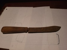 11 Inch Vintage Hunting Knife Wood Handle picture