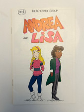 RARE 1987 Andrea and Lisa #1 HERO AIDS HIV Safer Sex Education Comic Book picture