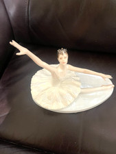 COALPORT  BUSSELL  COLLECTION  ODELLE WHITE SWAN  PORCELAIN BALLERINA  FIGURINE picture