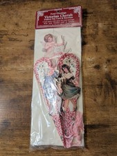 Vintage 1992 Shackman Fond Greetings Victorian Cherub Foldout Fan Card/Envelope picture