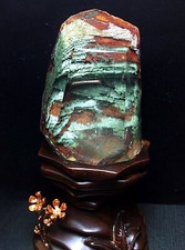 1.52LB Top Rare AAA+ Natural green ghost phantom mineral spicemen Crystal+ST picture