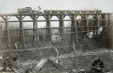 Danville VT  Pumpkin Hill Railroad Bridge Train Trestle RPPC Postcard COPY picture