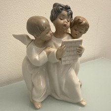 Lladró Angel Choir Figurine Singing Trio Porcelain Handmade Spain #4542 Daisa picture