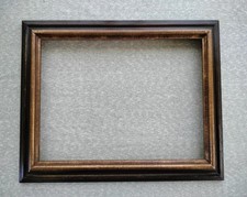 VINTAGE HENCO EN MEXICO BEVELED WOOD GOLD TRIM FRAME FOR 9 X 12 picture