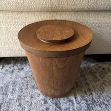 Vintage Gladmark Burbank California MCM Mid Century Modern Teak Wood Ice Bucket picture