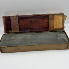 Vintage Rare Fine Tam O Shanter Scotch Hone Sharpening Stone Oilstone in Box picture