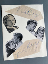HILDEGARD KNEF (†2002) signed album page 19x24 autograph picture