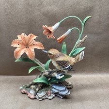 Homco Birds of the Season Field Wren Porcelain Figurine, Multicolor 1993 picture