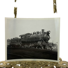 Vintage Pennsylvania Railroad 1223 Steam Locomotive Photo 4x5 B&W Gelatin Orig picture