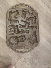 Christmas Cast Iron Cookie Baker picture