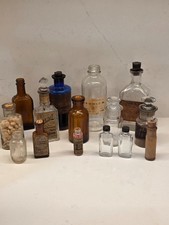 Lot of 17 Vintage Apothecary Bottles & Beakers picture