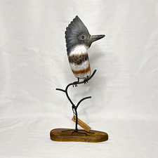 Aviologie belted kingfisher handcarved and hand-painted  picture