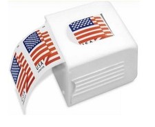3PCS Postage Stamp Dispenser 100 Stamps Random colors (white, blue, purple) picture
